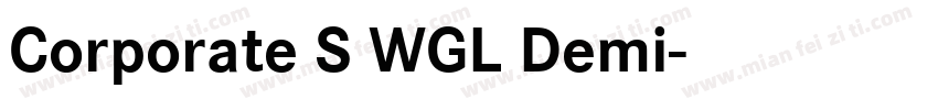Corporate S WGL Demi字体转换